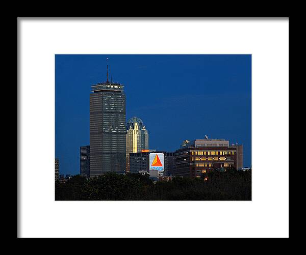 Opening Framed Print featuring the photograph Go Red Sox by Juergen Roth