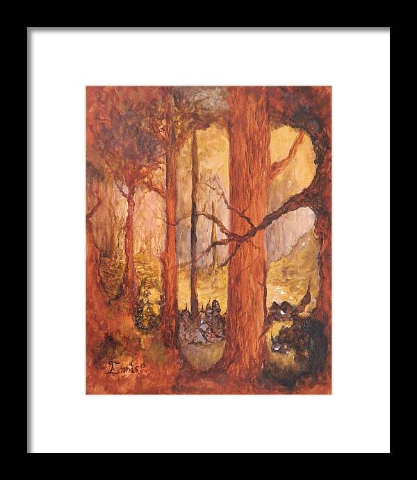 Ennis Framed Print featuring the painting Goblins' Glen by Christophe Ennis