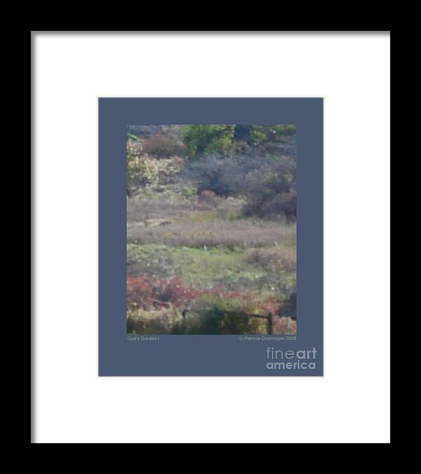 Landscape Framed Print featuring the photograph God's Garden-I by Patricia Overmoyer