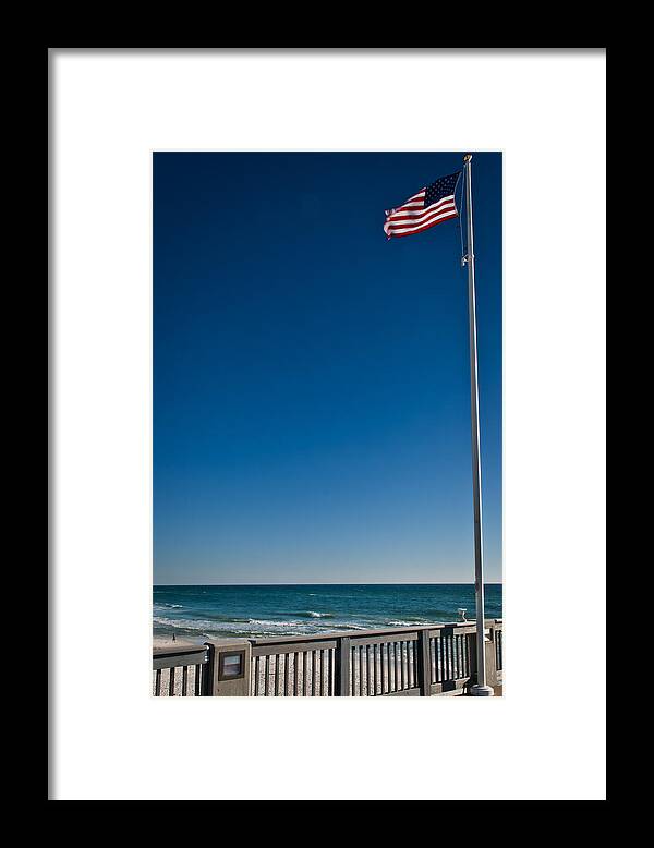 Flag Framed Print featuring the photograph Gods Glory and Old Glory by George Taylor