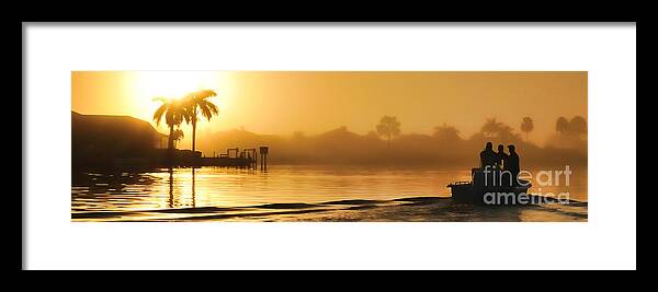 Fishing Framed Print featuring the photograph Going fishing on a Florida morning by Dan Friend