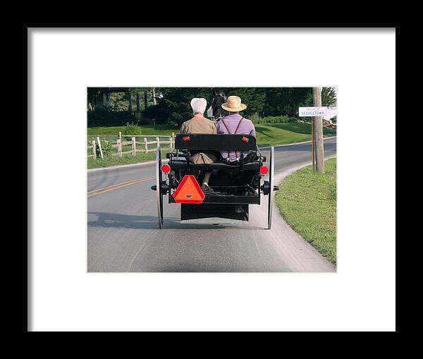 Lancaster Framed Print featuring the photograph Going Home by Mary Beth Landis