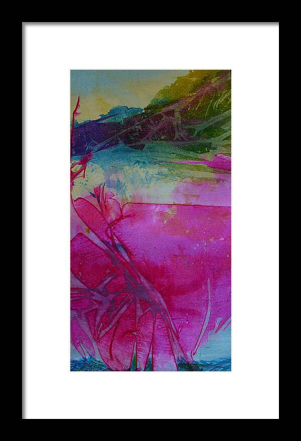 Tropical Framed Print featuring the painting Going Tropical by Mary Sullivan