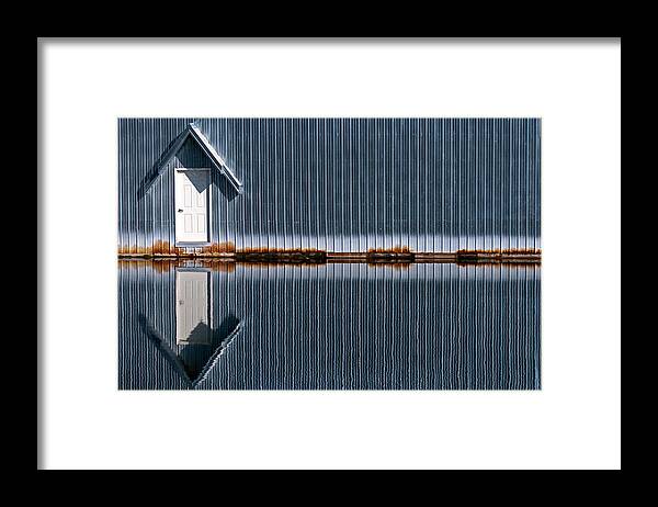 Industrial Framed Print featuring the photograph Going Up Or Down by Jani Freimann
