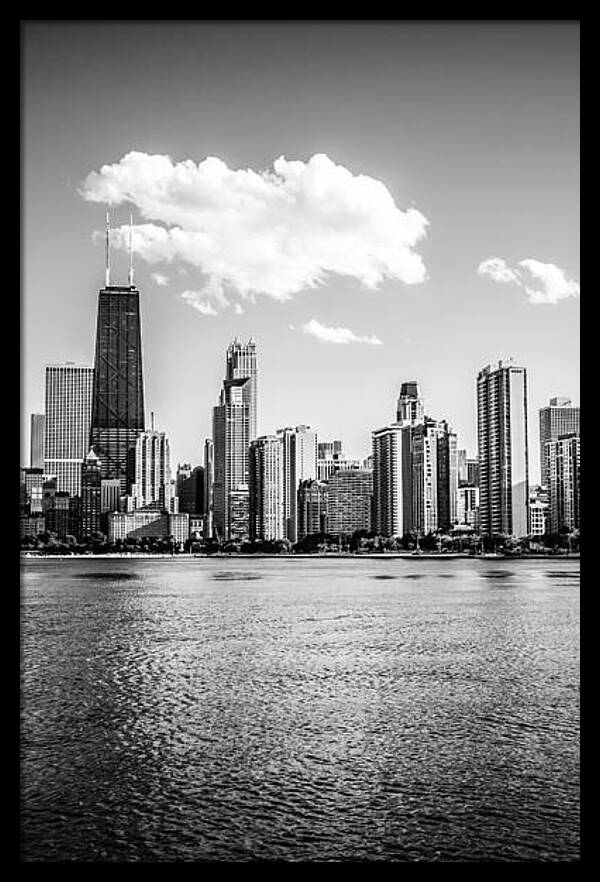 Gold Coast Skyline in Chicago Black and White Picture by Paul Velgos
