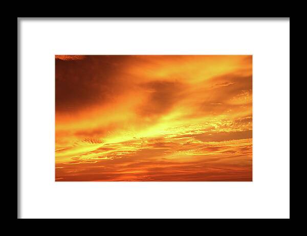 Scenics Framed Print featuring the photograph Gold Storm Clouds-xxxl by Balavan