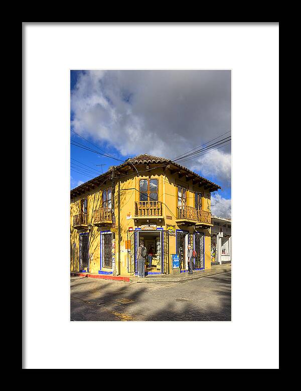 San Cristobal Framed Print featuring the photograph Golden Afternoon in San Cristobal De Las Casas by Mark Tisdale