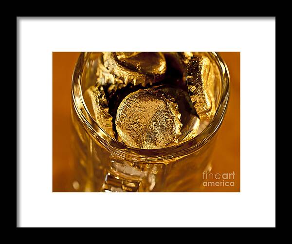 Beer Framed Print featuring the photograph Golden Beer Mug by Wilma Birdwell