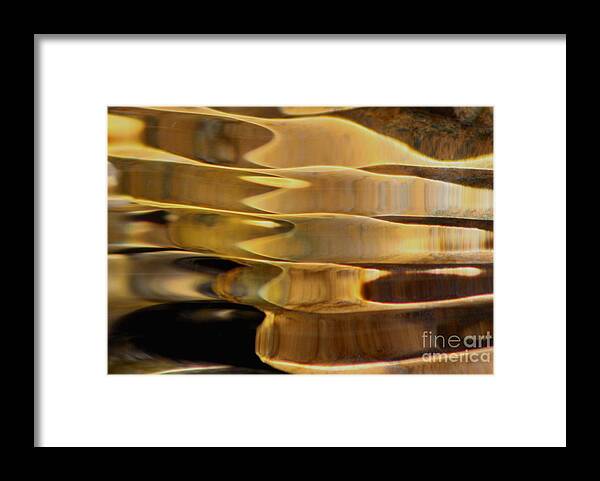 Creek Framed Print featuring the photograph Golden dance by Fred Sheridan