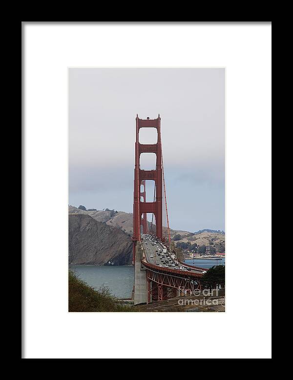 Golden Gate Framed Print featuring the photograph Golden Gate Bridge by Christiane Schulze Art And Photography