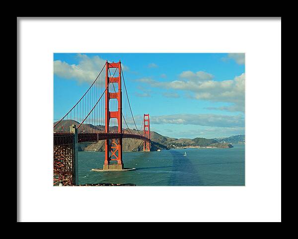 Bridges Framed Print featuring the photograph Golden Gate Bridge by Emmy Marie Vickers