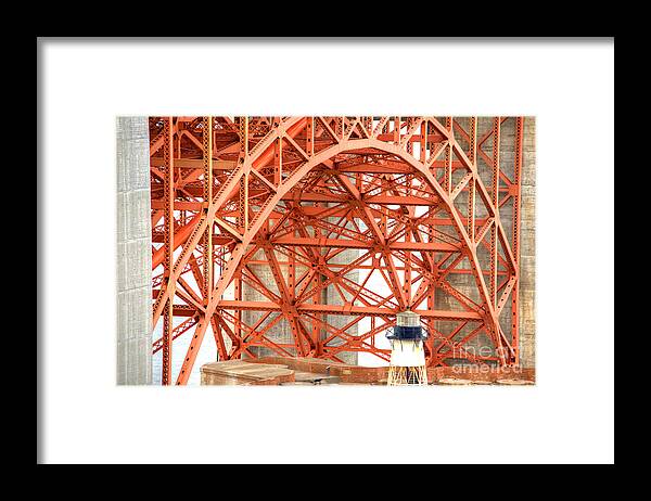 San Francisco Framed Print featuring the photograph Golden Gate Bridge Supports by Deborah Smolinske
