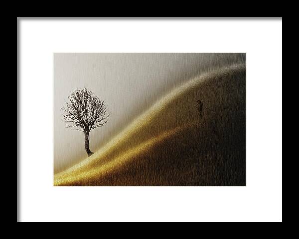 Hill Framed Print featuring the photograph Golden Hills by Helge Andersen