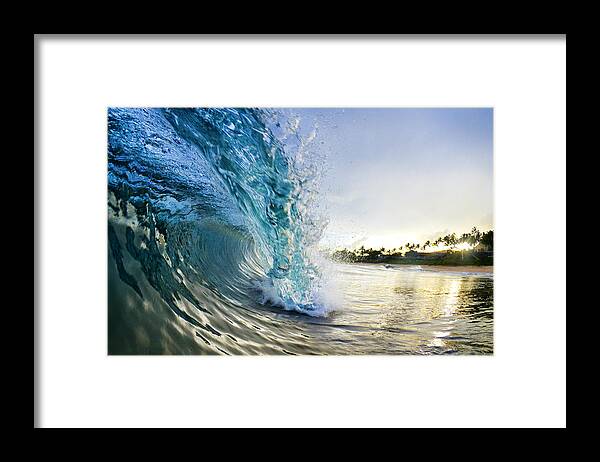 Surf Framed Print featuring the photograph Golden Mile by Sean Davey