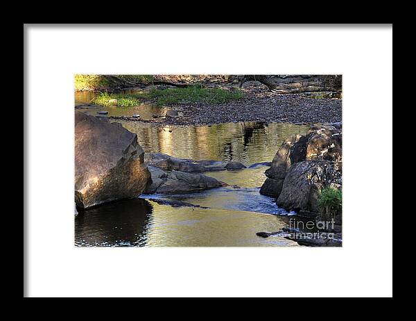 Reflections Framed Print featuring the photograph Golden Reflections by CJ Benson