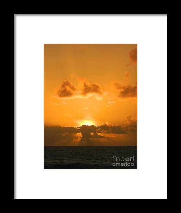Sunset Framed Print featuring the photograph Golden Sunset by Gallery Of Hope 