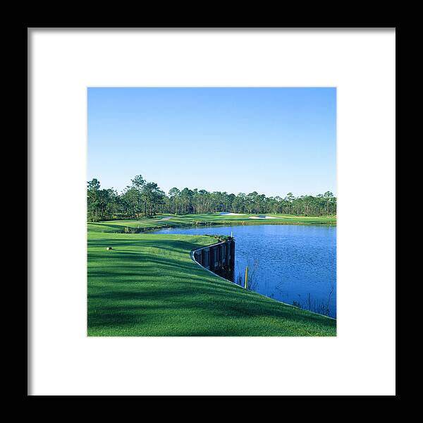 Photography Framed Print featuring the photograph Golf Course At The Lakeside, Regatta by Panoramic Images