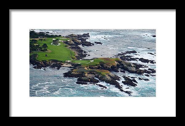 Photography Framed Print featuring the photograph Golf Course On An Island, Pebble Beach by Panoramic Images