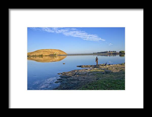 Fishing Framed Print featuring the photograph Gone Fishing by Robin Mayoff