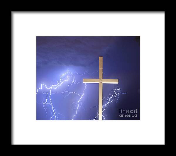 Lightning Framed Print featuring the photograph Good Friday by James BO Insogna