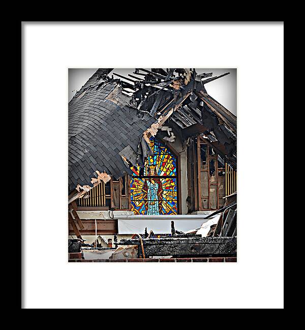 Burned Framed Print featuring the photograph Good Lord by Ally White