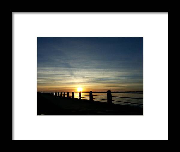 Water Framed Print featuring the photograph Good Morning Carolina by Joetta Beauford