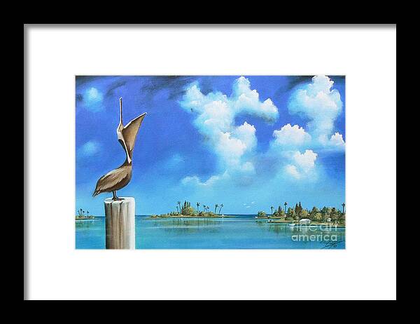 Acrylics Framed Print featuring the painting Good Morning Florida by Artificium -