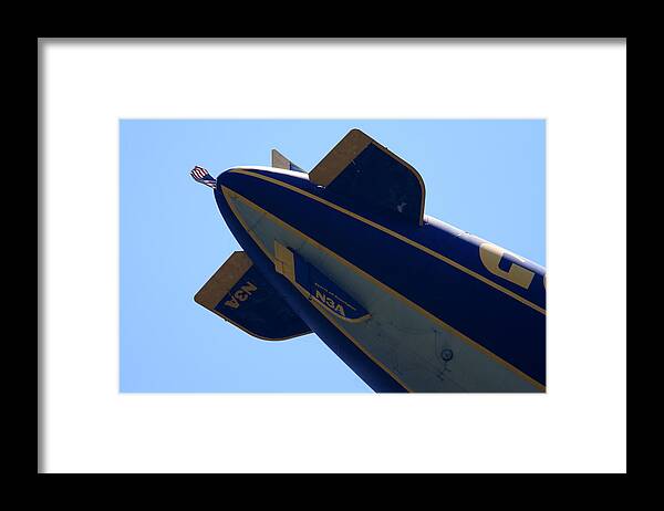 Goodyear Framed Print featuring the photograph Good Year Blimp N3A by David Dufresne