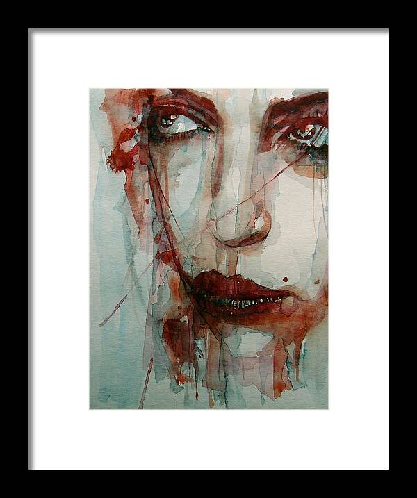 Face Framed Print featuring the painting Goodbye To Love by Paul Lovering
