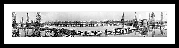 Loc Framed Print featuring the photograph Goose Creek Oil Field by Russell Brown