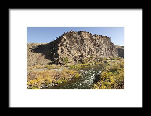 Feb0514 Framed Print featuring the photograph Goose Rock Above John Day River Oregon by Michael Durham
