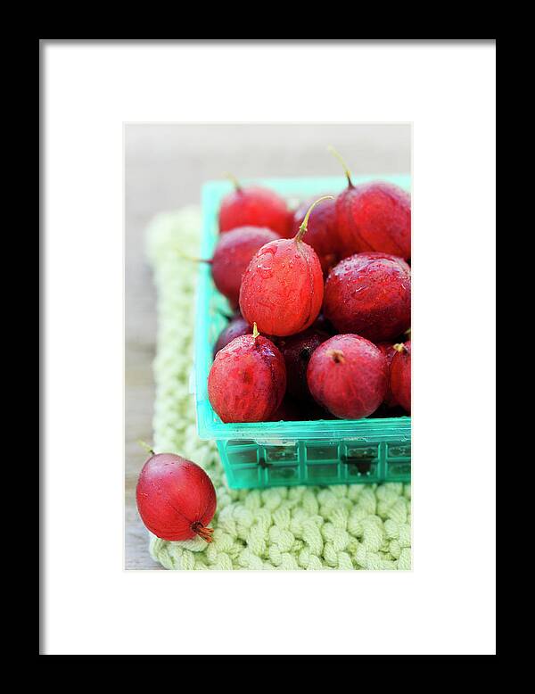 Large Group Of Objects Framed Print featuring the photograph Gooseberries by Nicolesy