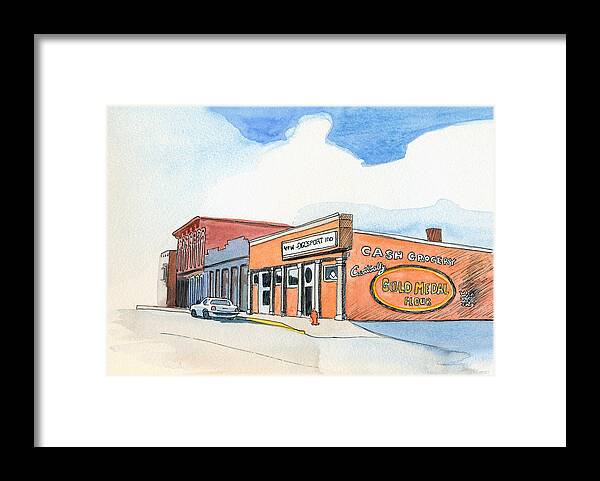 Gosport Indiana. Framed Print featuring the painting Gosport Indiana 1 by Katherine Miller
