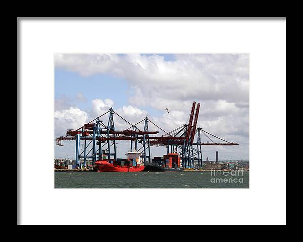 Boat Framed Print featuring the photograph Gothenburg harbour 07 by Antony McAulay