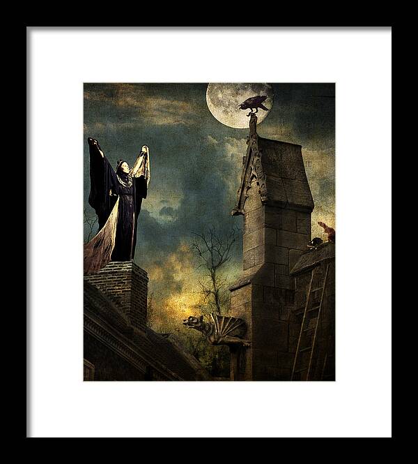 Gothic Framed Print featuring the digital art Gothic Queen by Sandra Selle Rodriguez