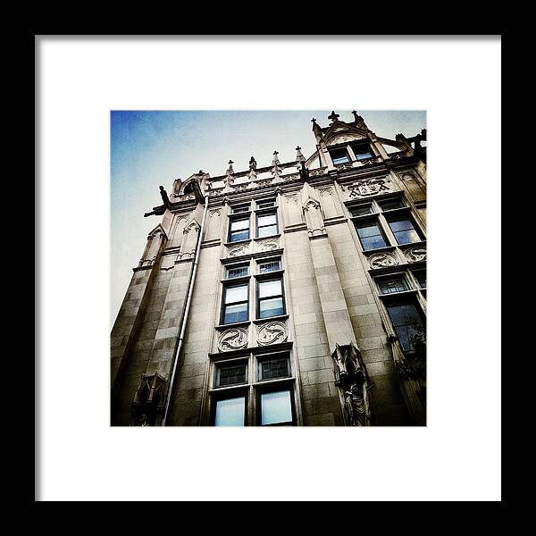 Queen Of All Saints Church Framed Print featuring the photograph Gothic Revival in Fort Greene by Natasha Marco