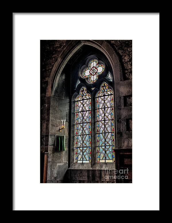 Gothic Window Framed Print featuring the photograph Gothic Window by Adrian Evans