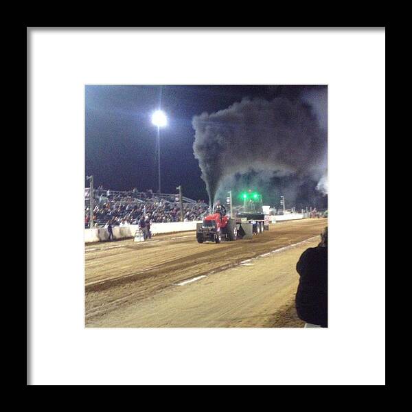 Powerstroke Framed Print featuring the photograph Gotta Love Diesel ;) #tractorpulls by Jd Long