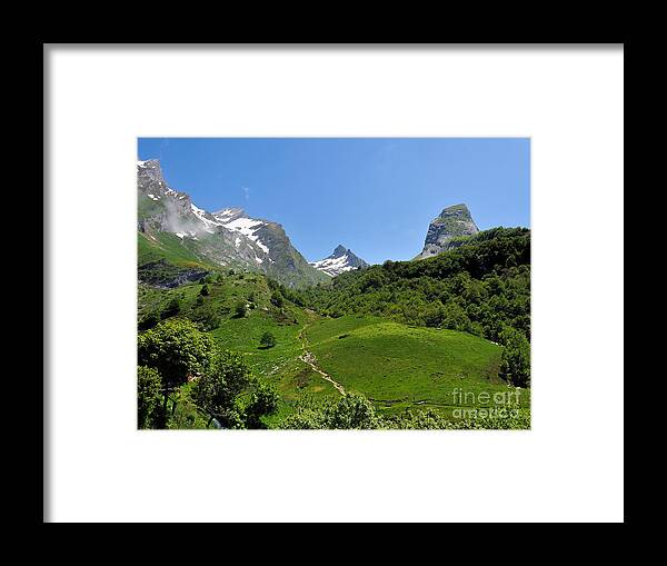 Jurancon Framed Print featuring the photograph Gourette France - 02 by Graham Taylor
