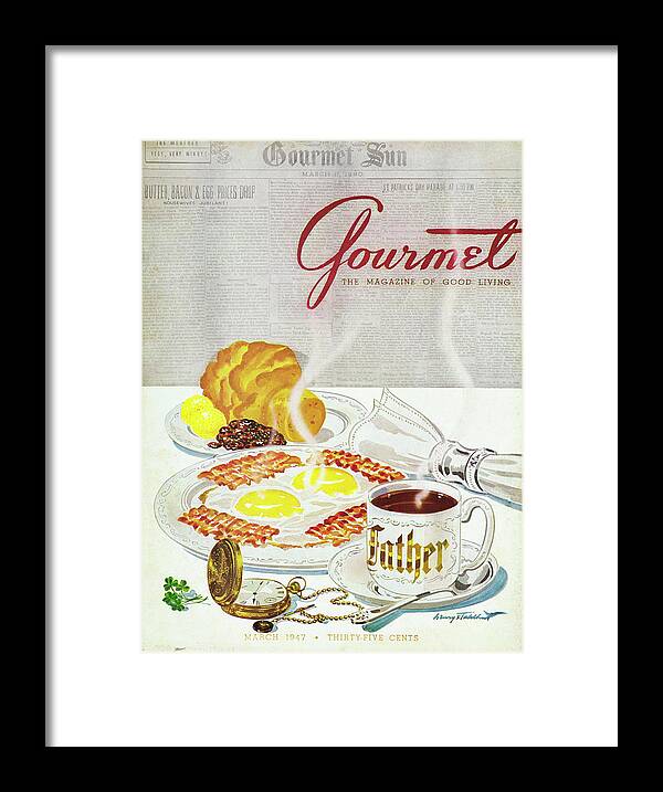 Food Framed Print featuring the photograph Gourmet Cover Of Breakfast by Henry Stahlhut