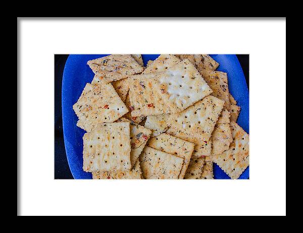 Joy Products Framed Print featuring the photograph Gourmet Crackers by Robert Hebert