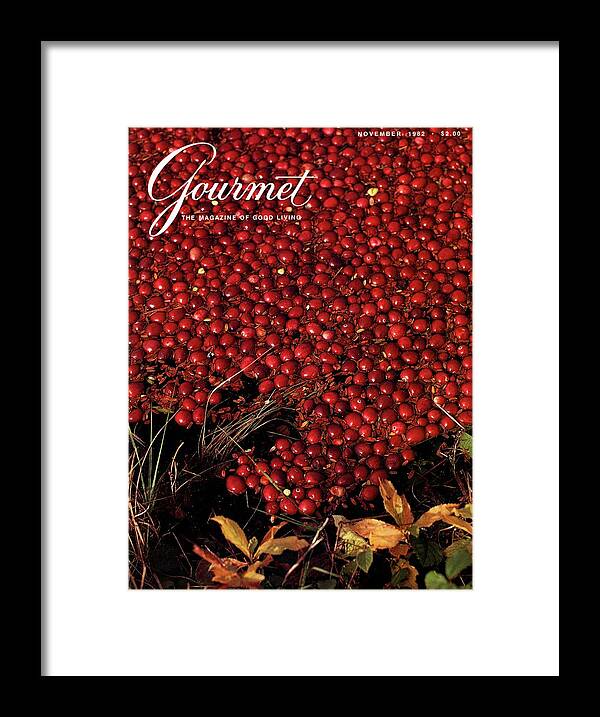 Food Framed Print featuring the photograph Gourmet Magazine Cover Featuring Cranberries by Lans Christensen