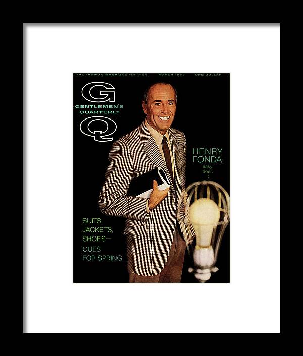 Actor Framed Print featuring the photograph Gq Cover Of Henry Fonda by Chadwick Hall