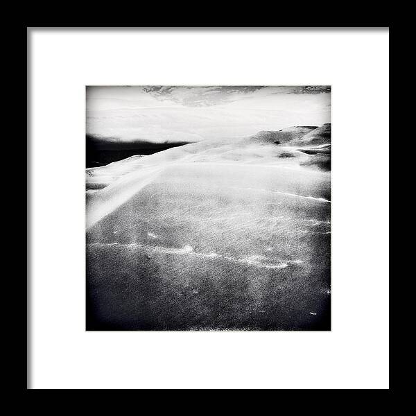 Great Sand Dunes Framed Print featuring the photograph Great Dunes Abstract #2 by Louise Kumpf