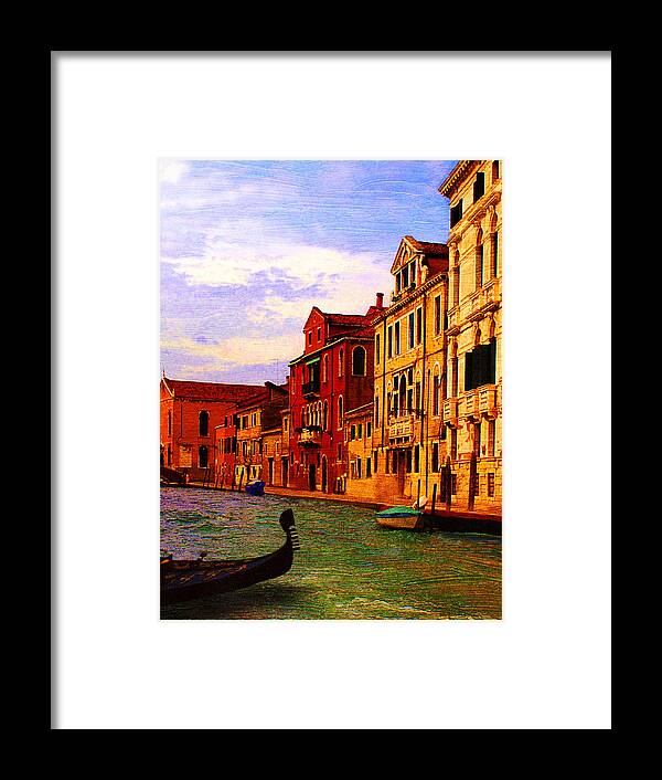 Grand Canal Framed Print featuring the painting Grand Canal by Patrick J Osborne