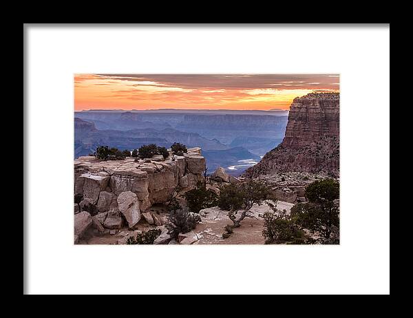View Framed Print featuring the photograph Grand Canyon Morning by Kathleen McGinley