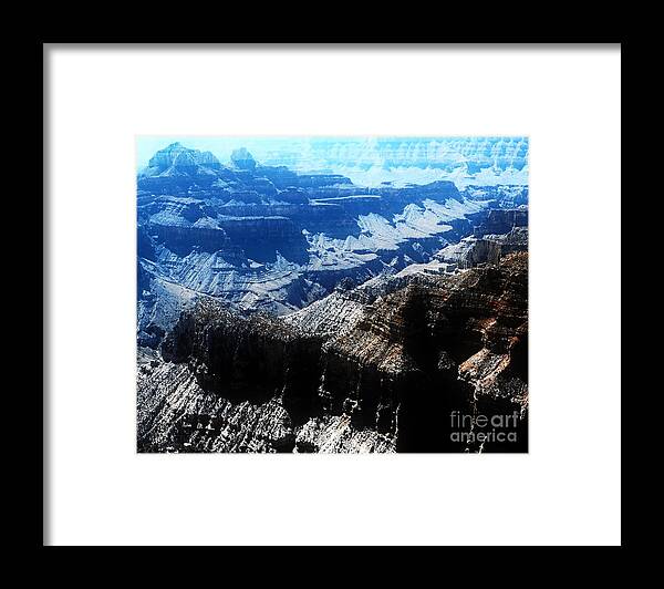 Digital Altered Photo Framed Print featuring the digital art North Rim C - Grand Canyon N.P. by Tim Richards