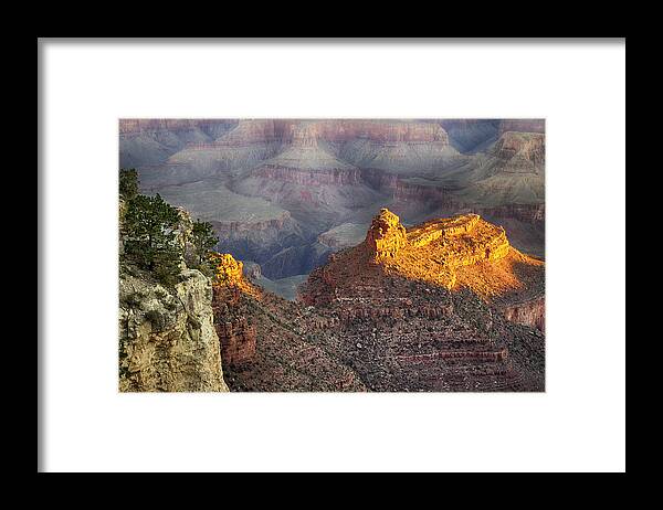 Landscape Framed Print featuring the photograph Grand Canyon Sun Rise by Michael Hope