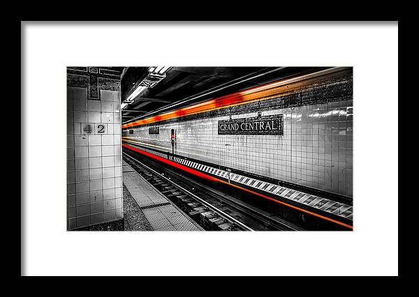 Travel Framed Print featuring the photograph Grand Central Station Subway by David Morefield