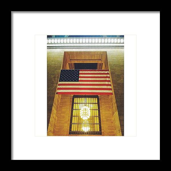 Nyc Framed Print featuring the photograph Grand Central #vscocam #nyc #america by Chris Lengers